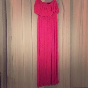 NEW! Rebel Sugar Hot Pink Strapless Ruffle Dress